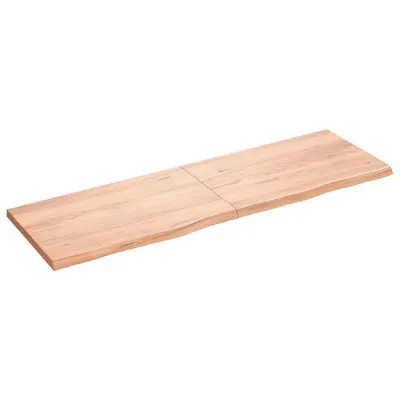 vidaXL Raft de perete maro deschis 160x50x(2-4) cm lemn stejar tratat