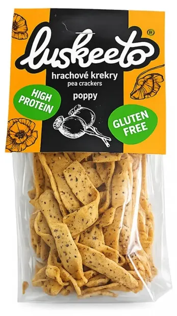 Snack proteic cu mac, fără gluten, 70 g, Luskeeto