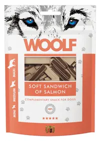 WOOLF DOG SNACKS Soft Sandwich of Salmon 100g