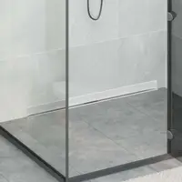vidaXL Drenaj pentru Duș Montat pe Perete Argintiu 100 cm