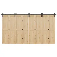 Gossi set feronerie pentru usi glisante, negru, 400 cm, otel
