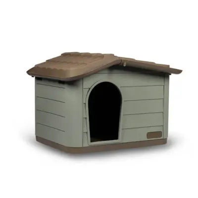 Casuta din plastic Princess Mini Eco Brown-Green 60 x 41 x 51 cm