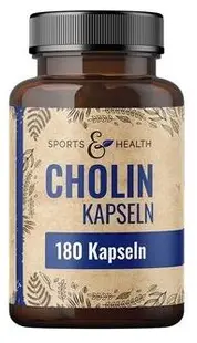 Colină, 250 mg, 180 capsule Sports &amp; Health Solutions