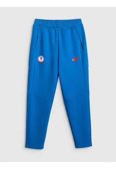 Pantaloni sport dama - jogger - albastri - tesatura tip trening - fara captuseala