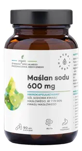 Maslan sodu Butirat de sodiu, 300 mg, 90 capsule, Aura Herbals