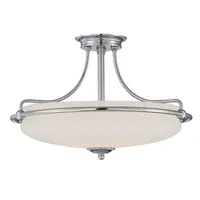 Plafoniera Griffin 4 Light Semi-Flush Light – Antique Nickel