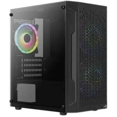Carcasa Aerocool Trinity V2, Mini Tower, Tempered glass (Negru)