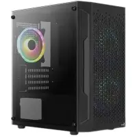 Carcasa Aerocool Trinity V2, Mini Tower, Tempered glass (Negru)