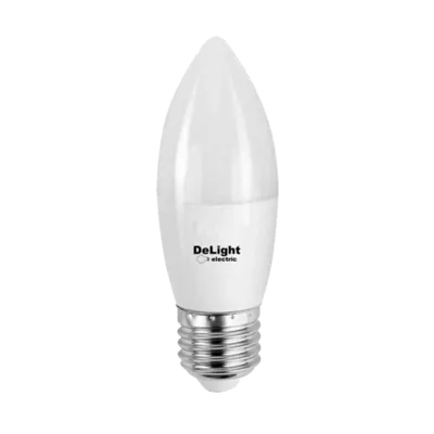Bec Led Lumanare E27, model C37, 9W=80W, 2700K, lumina calda