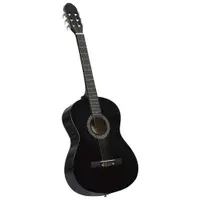 Gossi chitara clasica incepatori, negru, 4/4 39, lemn de tei