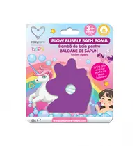 Bomba de baie cu baloane de sapun Easycare baby cu parfum de capsuni 100 g Unicorn