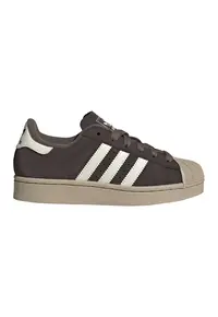 Pantofi sport low-cut Superstar II de piele - Alb/Maro