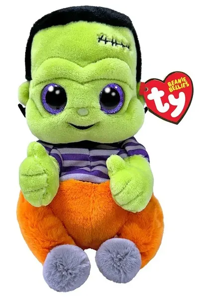 Jucărie de pluș TY Toys Beanie Bellies - Victor The Frankenstein Monster, 15 cm