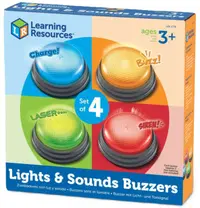 Trusă educațională Learning Resources - Butoane de sunet, 4 buc
