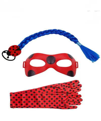 Set accesorii fete, masca, mănuși si coada, Engros pentru fete, set costumare, joc de rol