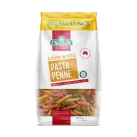 Paste penne din porumb si legume, 350g, Orgran