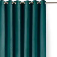 Draperie în culoarea petrolului dimout (semi-opacă) din catifea 140x175 cm Velto – Filumi