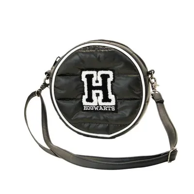 Harry Potter-Borsetă rotundă Bag H neagră