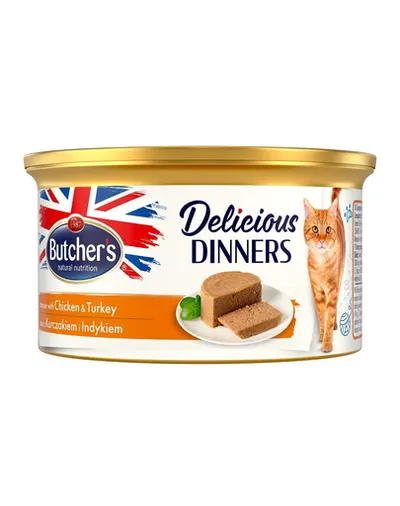 BUTCHER'S Classic Delicious Dinners mousse cu curcan 85 g