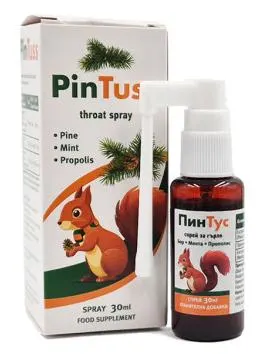 Spray pentru gât, 30 ml, PinTuss