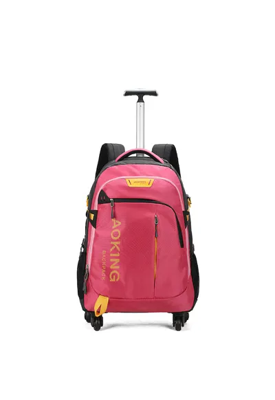 Rucsac unisex cu roti - Fucsia