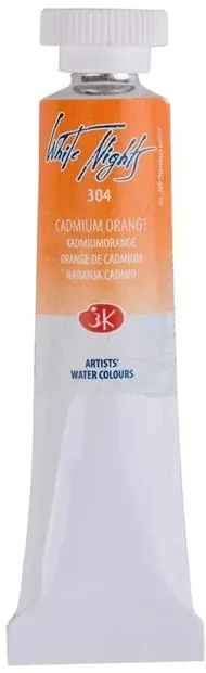 Vopsea de acuarelă Nevskaya Palitra Leningrad White Nights - 304, Portocaliu cadmiu, 10 ml