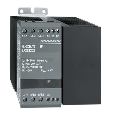 Contactor static 3p 20A/24-230VAC
