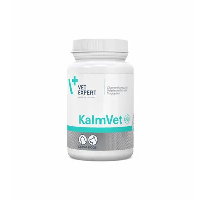Supliment pentru calmarea stresului si anxietatii la animale de companie Vet Expert KalmVet Twist-Off, 60 capsule