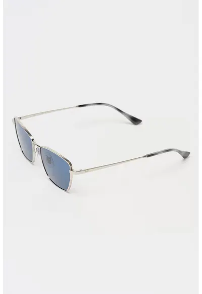 Ochelari de soare butterfly unisex polarizati cu rama metalica - Argintiu