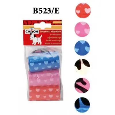 Saci colorati mini, Camon, 6 role x 20 bucati