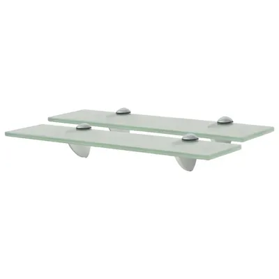 vidaXL Rafturi suspendate, 2 buc,. 40 x 10 cm, sticlă, 8 mm