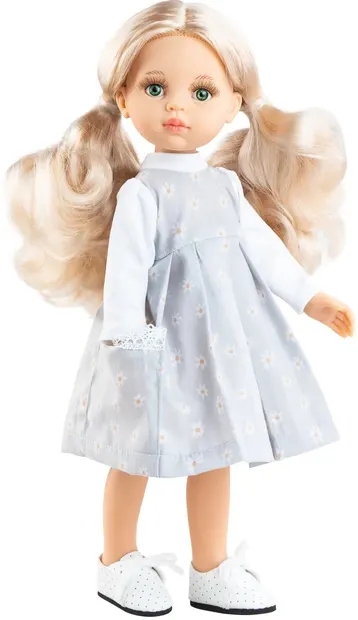 Păpuşă Paola Reina Las Amigas - Rose, cu rochie de margarete, 32 cm