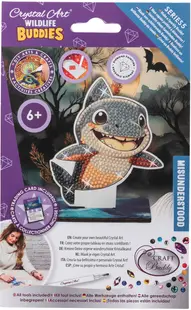 Set de broderie cu diamante Craft Buddy - Crystal Art Buddies: Rechin, 7 piese
