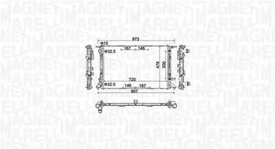 Radiator motor (Automat Manual) potrivit AUDI A4 ALLROAD B8, A4 B8, A4 B9, A5, Q5; PORSCHE MACAN 1.8-3.0D