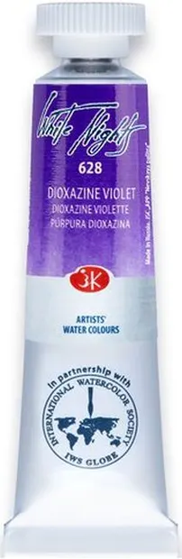 Vopsea de acuarelă Nevskaya Palitra Leningrad nopti albe - 628, dioxazină violet, 10 ml