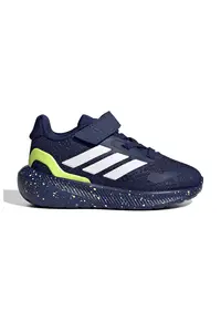 Pantofi sport Run Falcon 5 din material textil cu velcro - Alb/Galben/Bleumarin