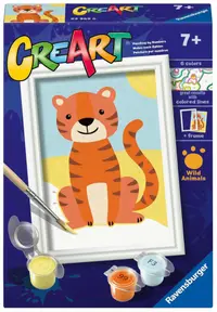 Kit de vopsea după număr Ravensburger CreArt - Tigru sălbatic