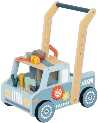 Premergător din lemn cu butan Tooky Toy - Cărucior de instrumente