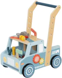 Premergător din lemn cu butan Tooky Toy - Cărucior de instrumente