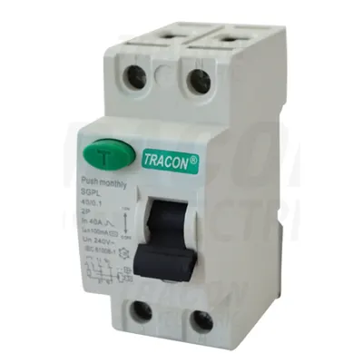 Bloc cu protectie diferentiala, 2 poli RB2-40030 40A, 30mA, 4,5 kA, 2P