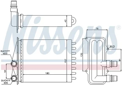 Schimbator caldura incalzire habitaclu potrivit NISSAN PRIMASTAR; OPEL VIVARO A, VIVARO B; RENAULT TRAFIC II, TRAFIC III 1.6D-2.5D 02.01