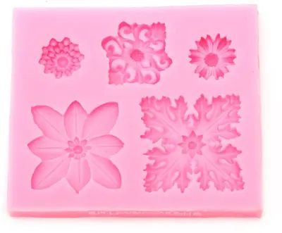 Mold de silicon (formă) Em Art - Flori, 77 x 90 x 13 mm