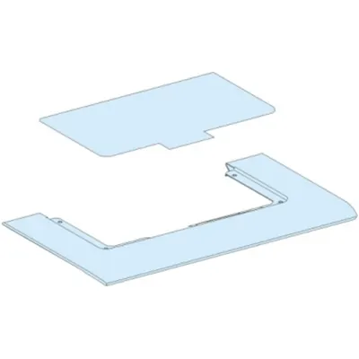Placa acoperis, PrismaSeT G, pentru tablou W 300mm, IP30, placa metalica cu presetupe din plastic