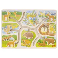 Puzzle glisant din lemn