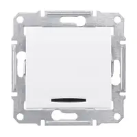 Intrerupator cu LED 10 AX SEDNA SCHNEIDER aluminiu