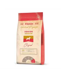 FITMIN Dog Medium Senior 12 kg Hrana fara gluten caini seniori talie medie