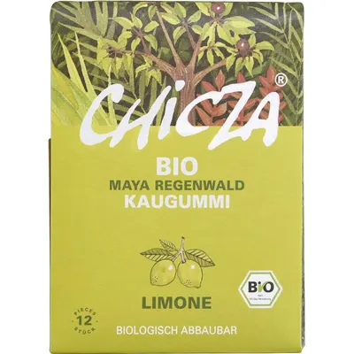 Guma de mestecat cu lamaie bio 12 lamele 30g Chicza