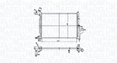Radiator racire motor potrivit OPEL VECTRA B 1.7D