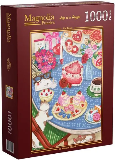 Puzzle Magnolia din 1000 piese - Ospățul pisicesc