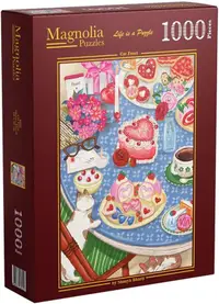 Puzzle Magnolia din 1000 piese - Ospățul pisicesc